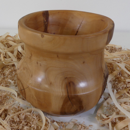 Apricot wood jar