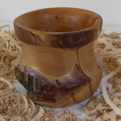 Apricot wood jar