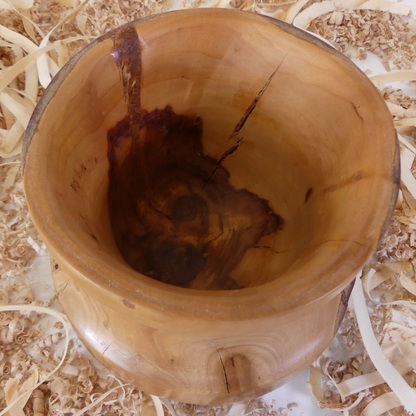 Apricot wood jar
