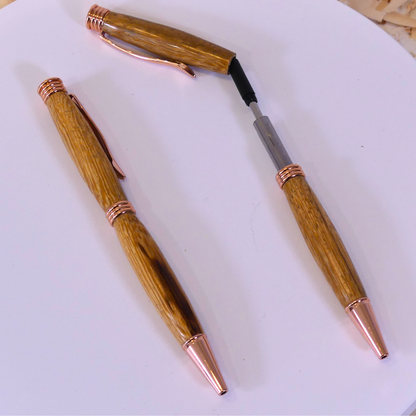Ballpoint pens with snakewood casing