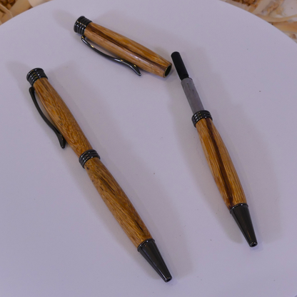 Ballpoint pens with snakewood casing