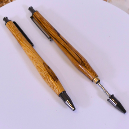 Ballpoint pens with snakewood casing