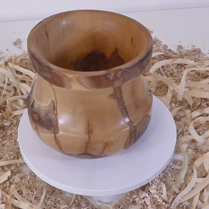 Apricot wood jar